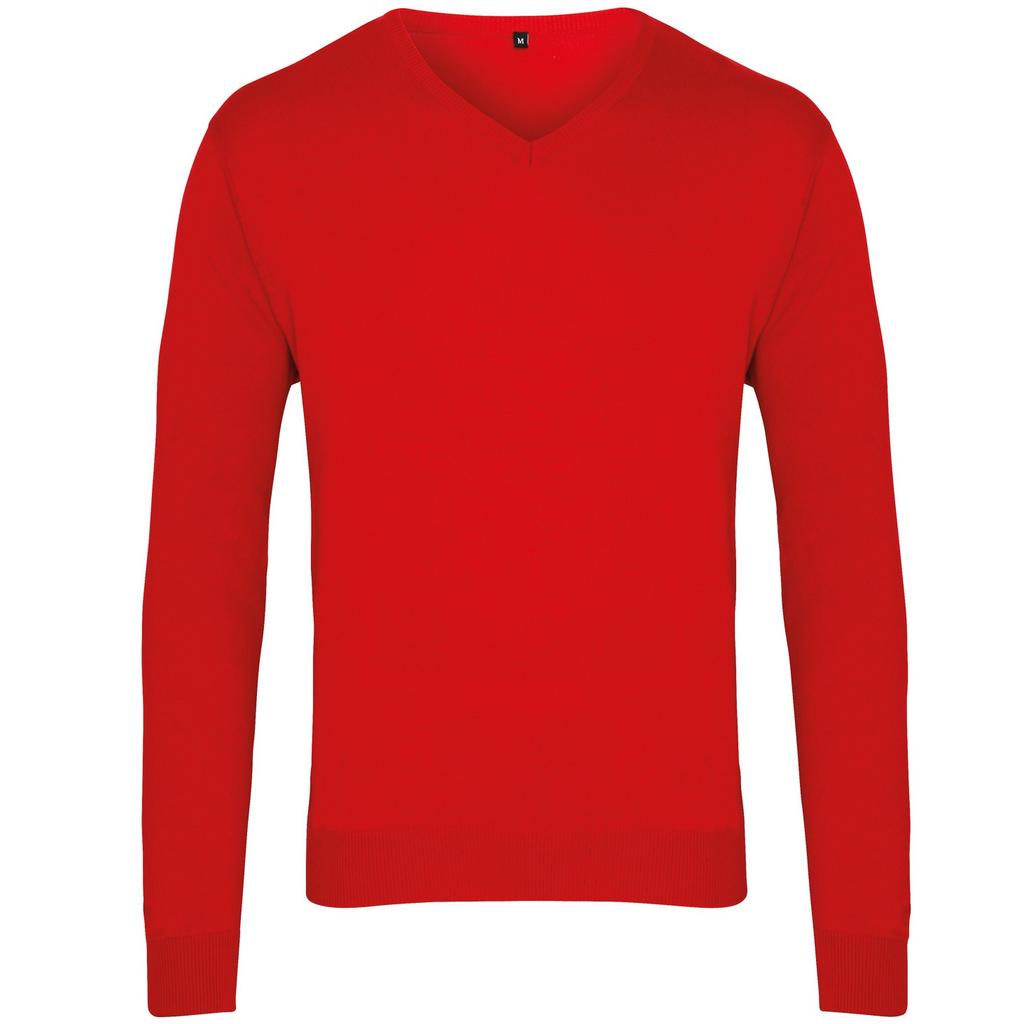 Premier Мужской вязаный свитер с v-образным вырезом