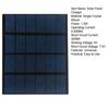 Portable Solar Panel Charger High Conversion Efficiency Universal Outdoor 1.5W 6V Emergency Power Panel for Phones Fans