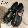 Британский стиль толстый каблук May Janes современные ботинки 2024 новые универсальные женские туфли на платформе корейского стиля мода весна осень