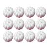12Pcs Foam Pumpkins White Artificial Pumpkin Ornaments Paintable DIY Crafts for Halloween Fall Thanksgiving Photography