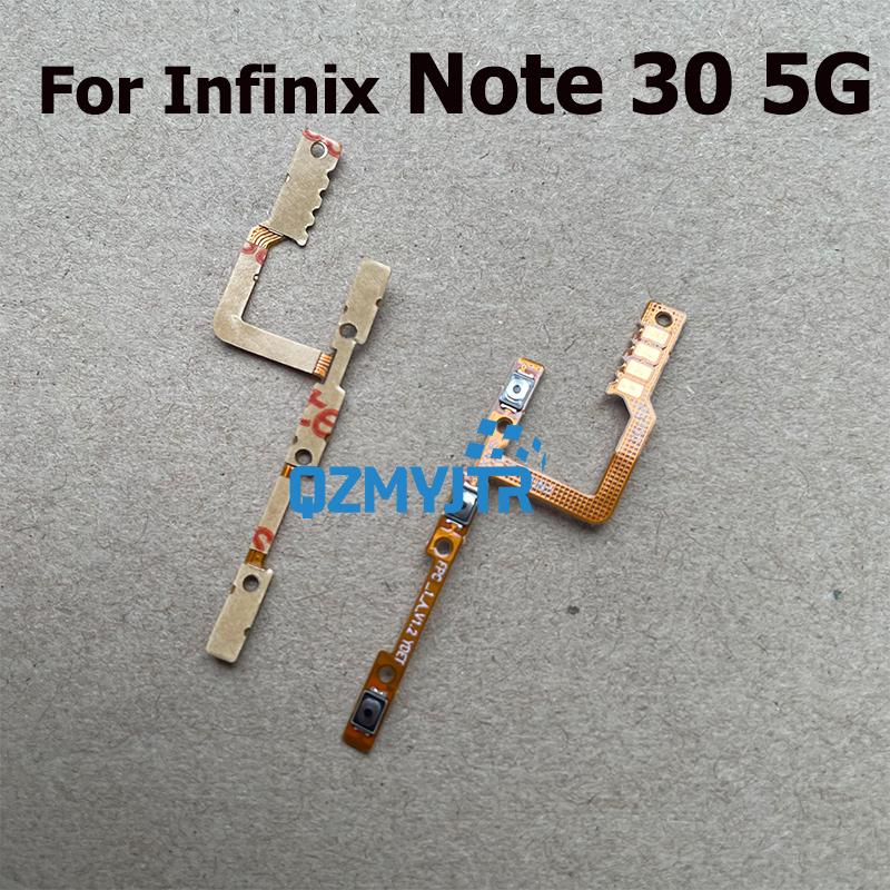 Шлейф кнопок громкости и питания для Infinix Note 30 30i Pro VIP 5G Включение/Выключение Питание Громкость Боковые Кнопки Переключатель Шлейф
