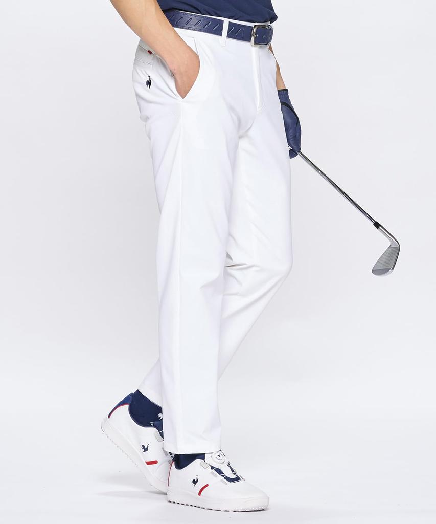 Coq Sportif Golf Cropped Sweat Quick UV Everyday WH00 [Le Golf] Брюки, Длина, Слаксы, Впитывающие, Сушка, Эластичность, Защита, Использование, Гольф, LG5SLP50M,