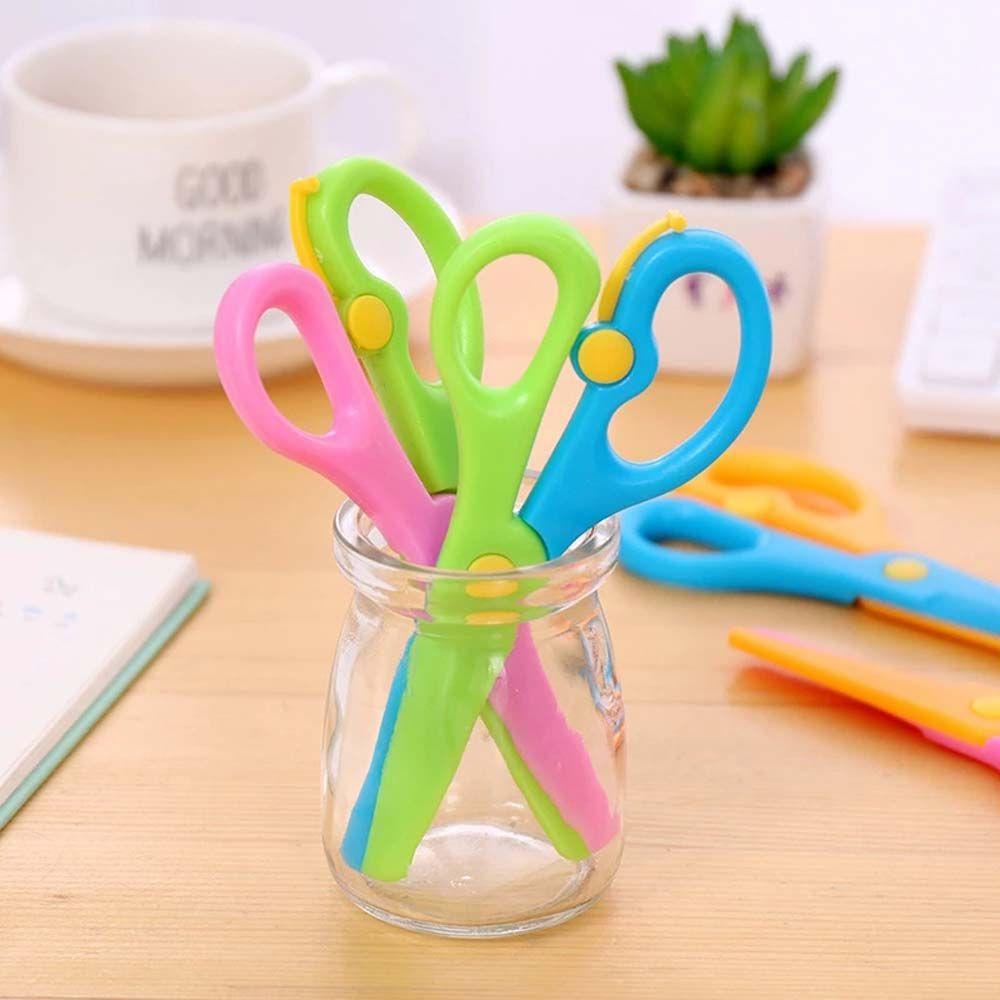 Photo Cut Handicraft DIY Tool Round Head Scissors Art Scissors Plastic Scissors Paper Cutting
