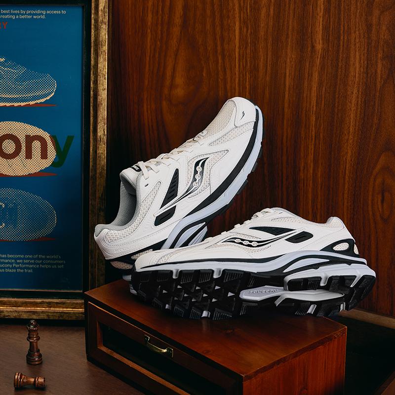 SAUCONY Kinvara 4 Повседневные Ретро Тканевые Прочные Дышащие Легкие Кроссовки с Низким Верхом Унисекс бежевый черный S79052-6