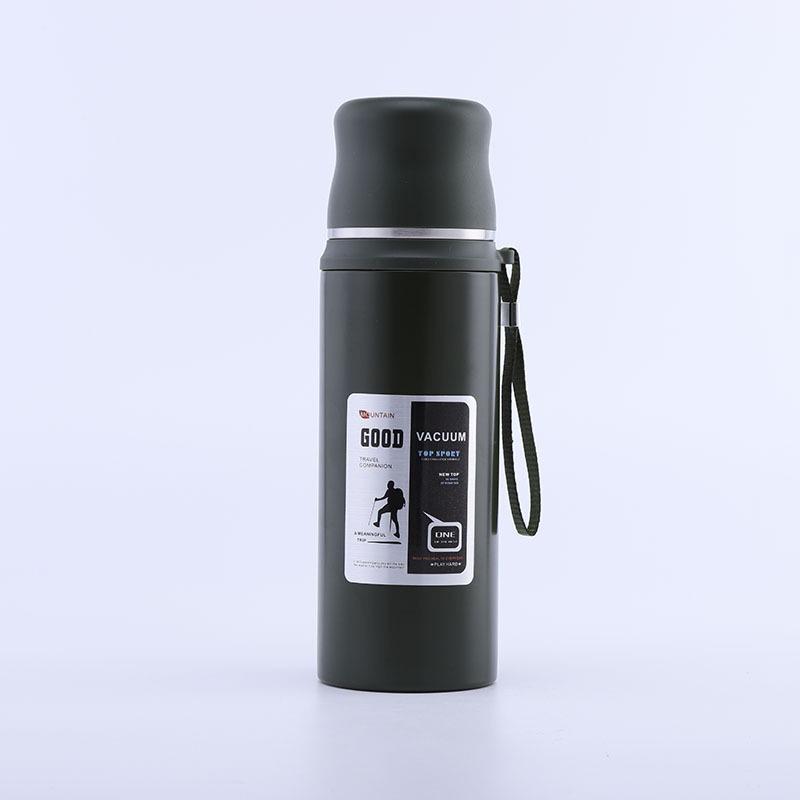 Термобутылка из нержавеющей стали 304 большой вместимости с откидной крышкой – Портативный подарок для активного отдыха