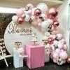 Kit d'arche de ballons - Rose - 98 pièces - Latex de haute qualité - Décoration anniversaire - Baby shower