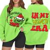 Women's Casual Fashion Long Sleeve Christmas Printed Round Neck Sweatshirt Top