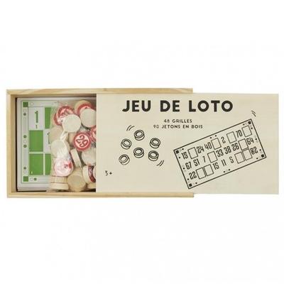 Настольная игра лото - Деревянная коробка для игрового набора