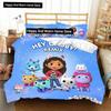 Комплект постельного белья Gabbys D-Dollhouse, пододеяльник, одеяло, односпальная кровать, двуспальная кровать, для мальчиков, девочек, мальчиков, подарок, комплект постельного белья размера «king size»
