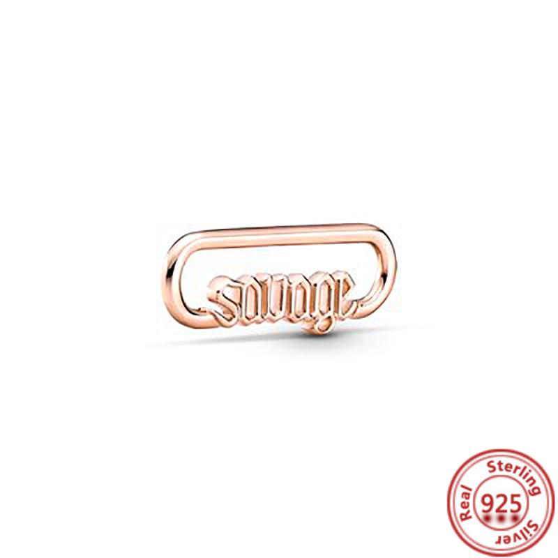 Кольцо Me из стерлингового серебра 925 пробы с круглым разъемом, двойной браслет, подходит для оригинального браслета-цепочки Me Link, ювелирные изделия