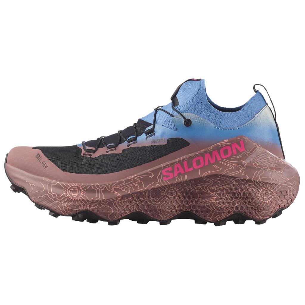 SALOMON Trail Running Shoes Unisex Blue Black Pink L49283700