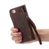Натуральный кожаный чехол-книжка для IPhone 7 Plus 8Plus IPhone6 6Plus 6s 16 Pro Max Ретро Винтаж с кармашком для карт и ремешком