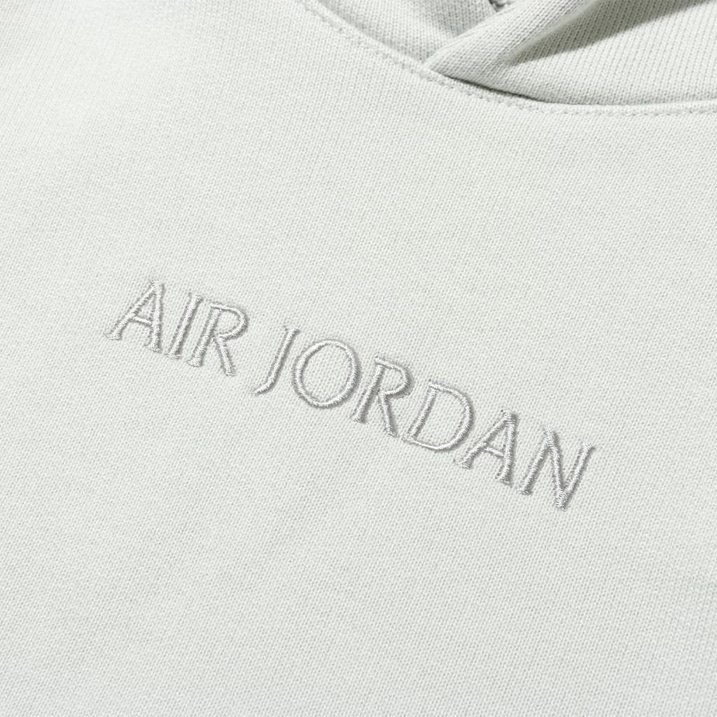 Jordan Мужская толстовка с капюшоном и длинным рукавом Wordmark Series, однотонная, повседневная, светло-серебристая, FJ1967-034