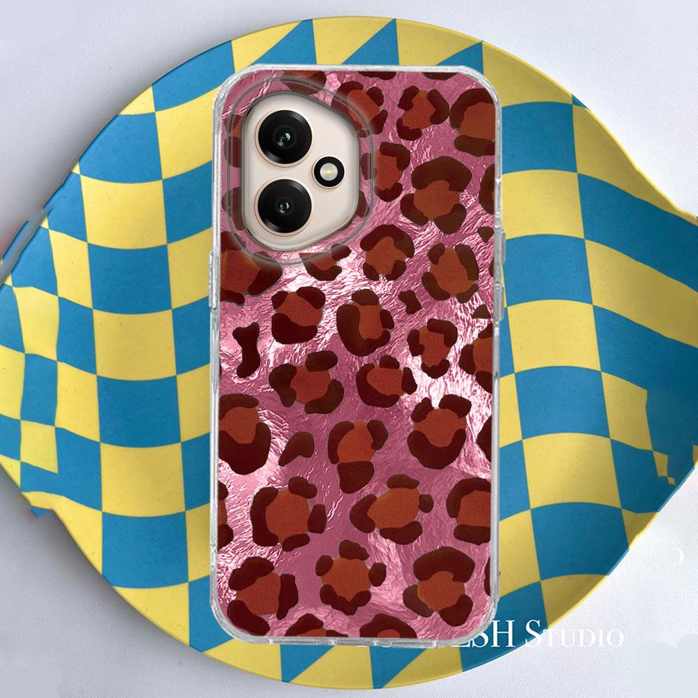 Роскошный чехол для телефона с золотым леопардовым принтом для Honor 400 200 90 Smart Pro Magic7 6 70 Lite X9a X9c X9b X8b X8a X8c X7c X7b X6c