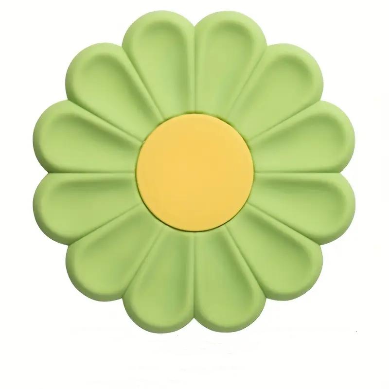 Подставки под стаканы Daisy из силикона в форме милого цветка, термостойкие подставки под стаканы под кофе, силиконовые коврики для кухонной стойки