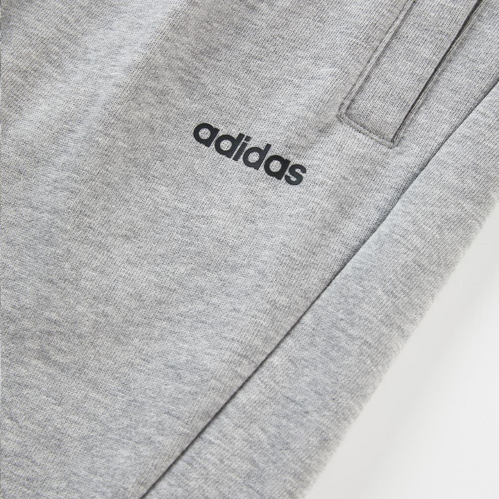 Adidas Solid Color Mid-Rise Knitted Workout Pants Men Bottoms Gray JF3333