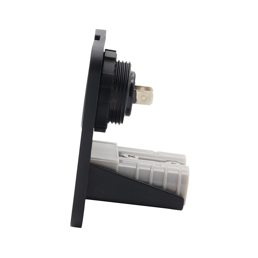 50 Amp Plug Socket With Voltage Meter Flush Mount Recessed Plate