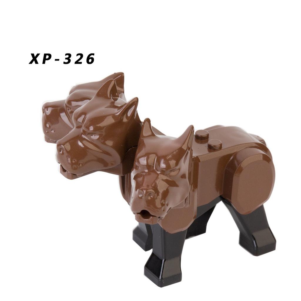 MOC Medieval Animal Zoo Farm Dragon Action Figures Building Blocks Gold Red Dragons Wolf Snake Monsters Beast Bricks Toys Gifts