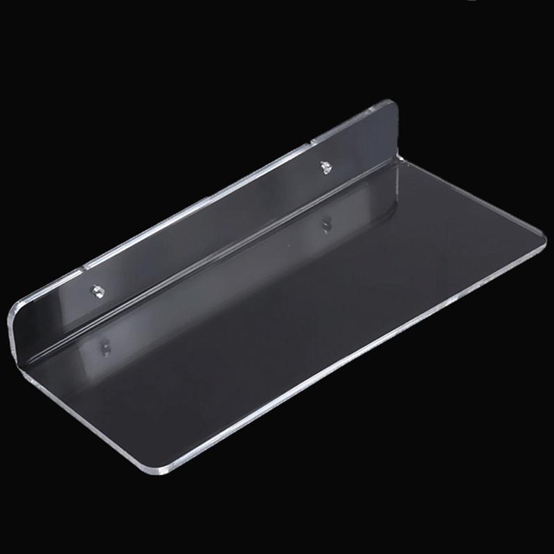 1Pc Acrylic Clear Wall Shelf Floating Shelves Wall Shelf For Bathroom Livingroom