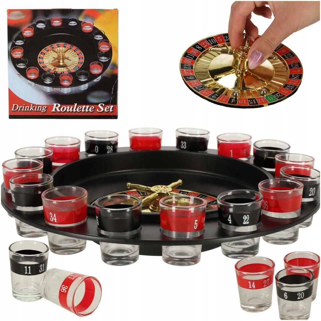 Alcoholic GAME Glasses 16 pcs BIRTHDAY Gift Roulette Set PARTY