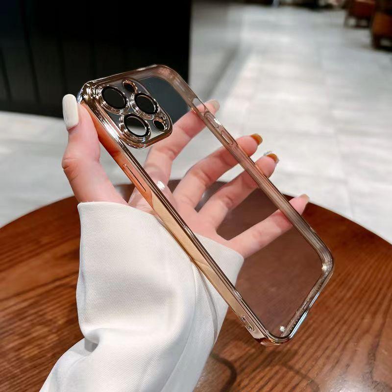 iPhone16 импортное приложение Чехол для мобильного телефона Apple 15PROMAX 14r полностью закрывающий 7plus прозрачный 13