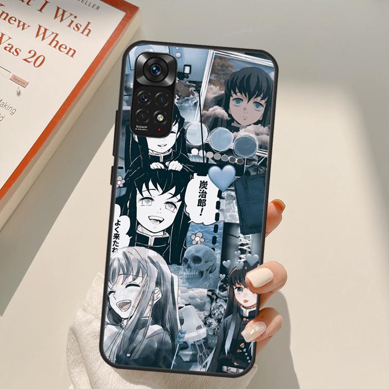 Чехол Muichiro Tokito Kimetsu no Yaiba для Xiaomi Redmi Note 11 Pro 8 9 11S 10S 9S Note 10 Pro, чехол для Redmi 10 10C 9A 9C