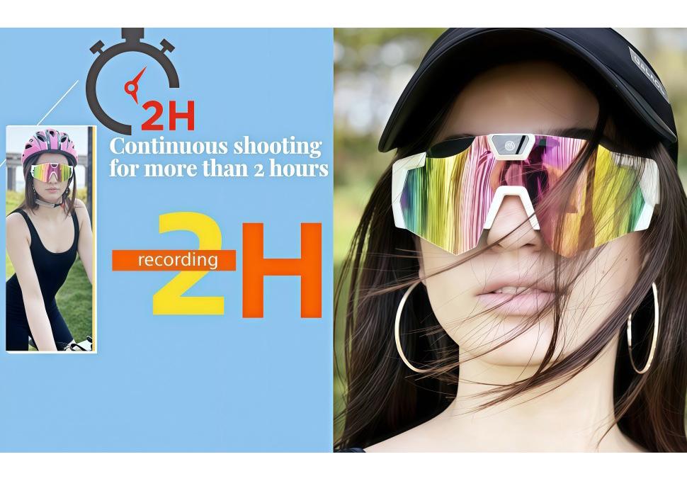 WiFi Smart Sunglasses with HD Camera for Video Recording & Photo Capture