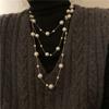 Ball Chain Long Sweater Chain Imitation Pearl Pearl Beads Chain Elegant Pearl Necklace  Wedding