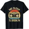 Футболка No Sleep Til Brooklyn в стиле ретро, олдскул, стерео гетто-бластер