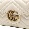 Gucci Стеганая кожаная сумка через плечо, Мини-сумка на плечо женская белая
