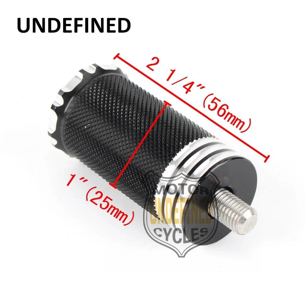 Мотоциклетные подножки с накатанной головкой для Harley Touring Road Glide Sportster 883 1200 XL Dyna Softail Fatboy Black