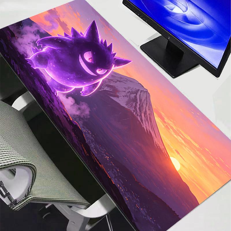 Mouse Pads Gamers Xxl Computer Extended Game Mousepad Pikachu Gengar Cherry Blossom Desk Mat Rug Keyboard Rubber Durable Carpet