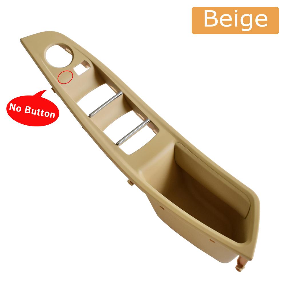 Upgraded Left Driver Side Inner Door Handle Panel Trim Beige Black For BMW 5 Series F10 F11 F18 520i 523i 525i 528i