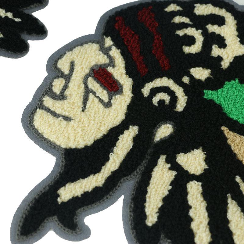 Вышитая нашивка с изображением мультяшного животного из синели - аксессуар для одежды и аппликация на полотенце