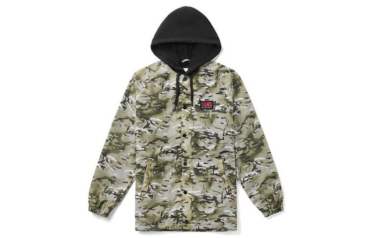 Vans Куртки Женские Камуфляжные С Капюшоном Умеренные Рабочая Одежда VN0A4BR9W09