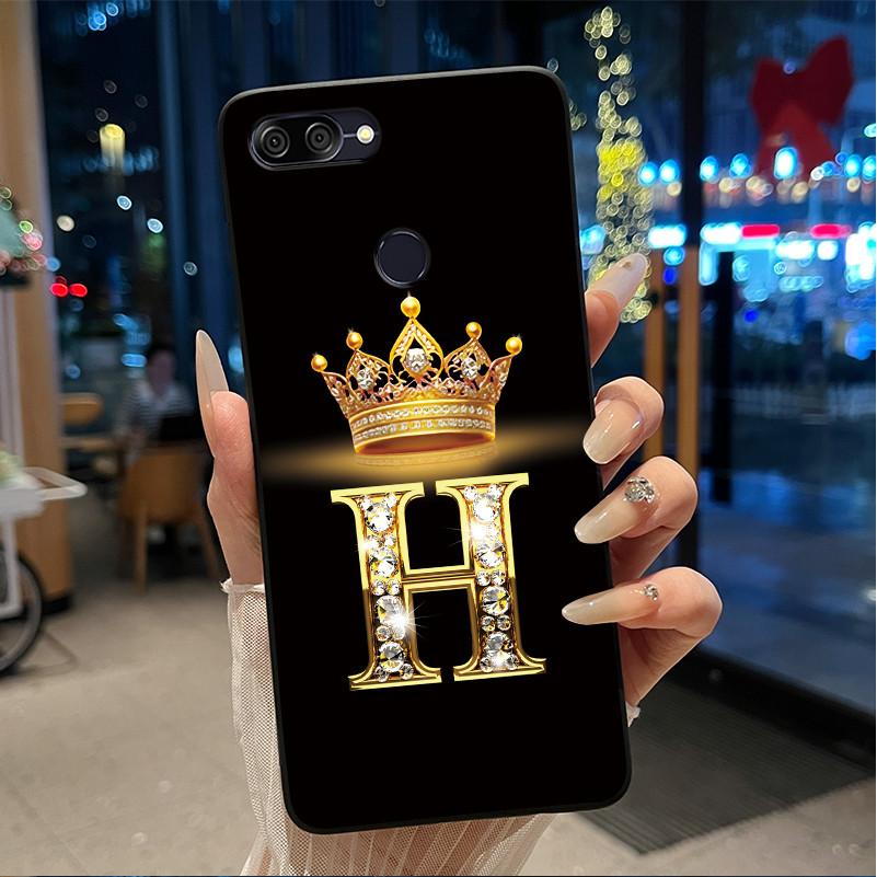 Newest Letter Crown Design Phone Casing For ASUS Zenfone Max Plus (M1) ZB570TL Black Case Bumper Silicone Shockproof Soft Cover