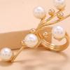 Gold Color Pearl Ring Adjustable Beach Party Ring Gifts Hand Jewelry Fashion Jewelry  Beach