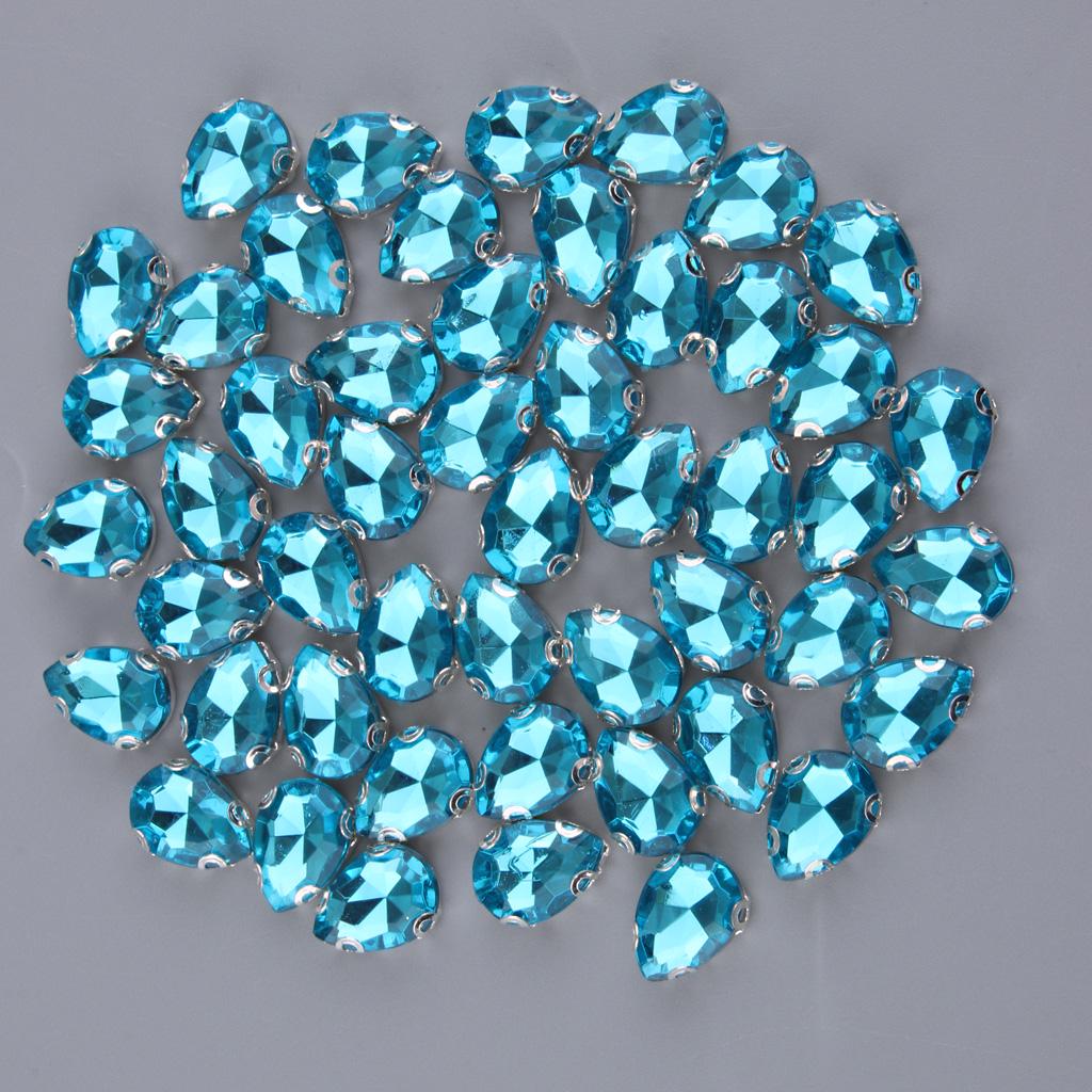 50 шт. хрустальные бусины украшения DIY шитье ремесла сапфир
