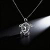Полая necklaces Черепаха Морская Удача Долголетие Черепаха Кулон Ожерелье Сверкающий Стразы Ожерелье Украшение Подарок Ей Жене Подруге