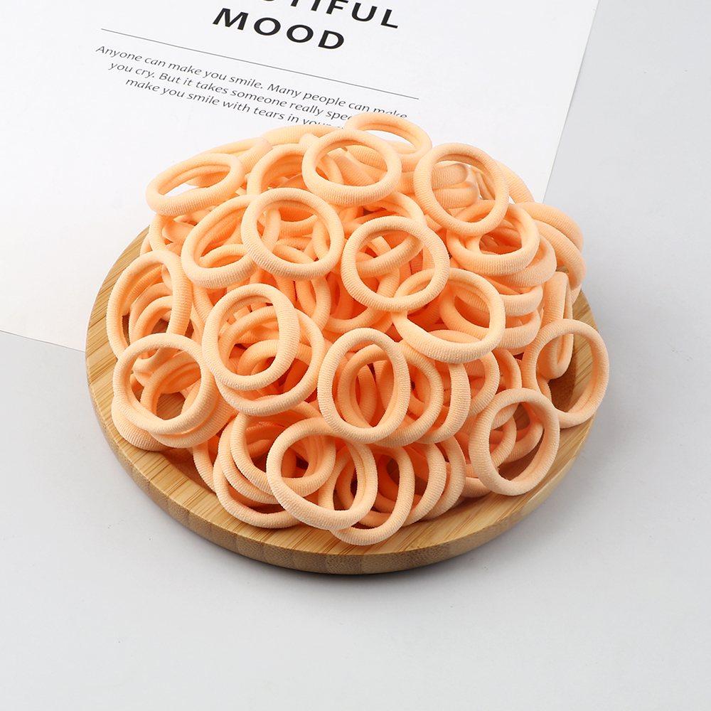 20/30/50/100/200pcs Colorful Hairband Black Grey Rubber Band Nylon Hair Elastic Ponytail Hairstyle Scrunchies Hair Accessories