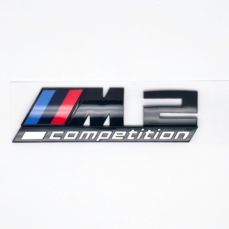 MZIZ2 Glossy Black COMPETITION Bar Underlined Emblem for BMW competition M1 M2 M3 M4 M5 M6 M7 M8 X3M X4M X5M X6M Car Trunk Sticker