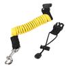Elastic Paddle Leash Kayak Canoe Safety Fishing Rod Rowing Boats Coiled Lanyard Cord Tie Rope