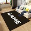 3D мультяшный геймерский ковер Game Over, большой коврик для гостиной, спальни, дивана, коврик для украшения, детские игры, нескользящий напольный коврик