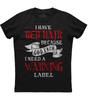 Детская унисекс футболка I Have Red Hair Because God Knew I Needed A Warning lab