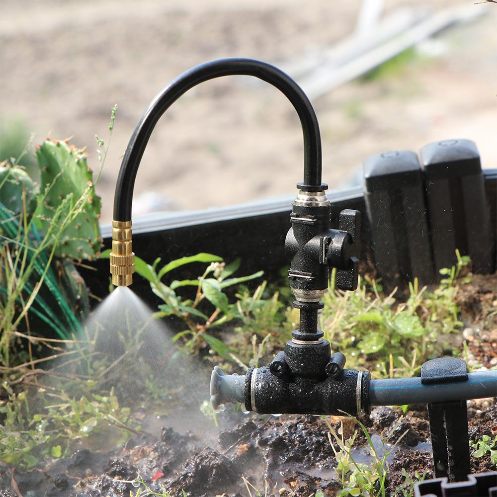 20/30/50 см 360° Свободно изгибаемые Регулируемые форсунки для распыления Водостопорный клапан Скользящий замок для 3/8" 9/12 мм ПЭ-трубки Садовая система охлаждения