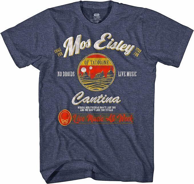 26 STAR WARS* Mos Eisley Cantina Tatooine Men_s Adult Graphic Tee T-Shirt Unisex T-Shirt