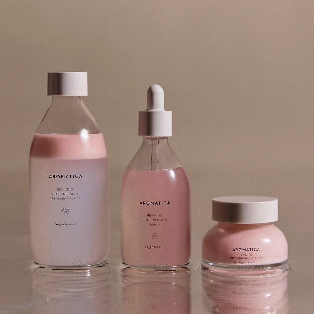 AROMATICA Reviving Rose Infusion набор из 3 предметов очищающее средство подарочный тоник для кожи