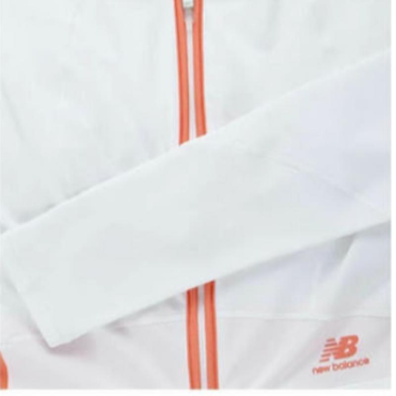 New Balance Club Nbmdd3w612 Wh Crop Zip Up Rash Guard Женский купальник