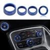 Switch Cover Trim for Challenger- 15-21 Auto Center Console Knob Radio Knob Ring