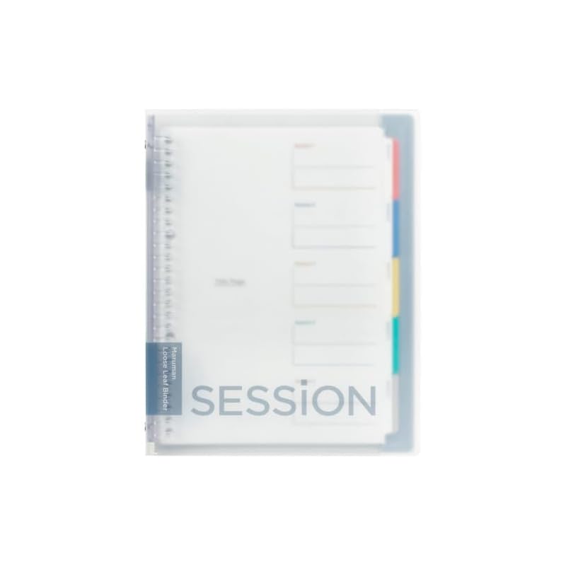Папка-регистратор Maruman на кольцах Session B5, 26 отверстий, прозрачная F310-98